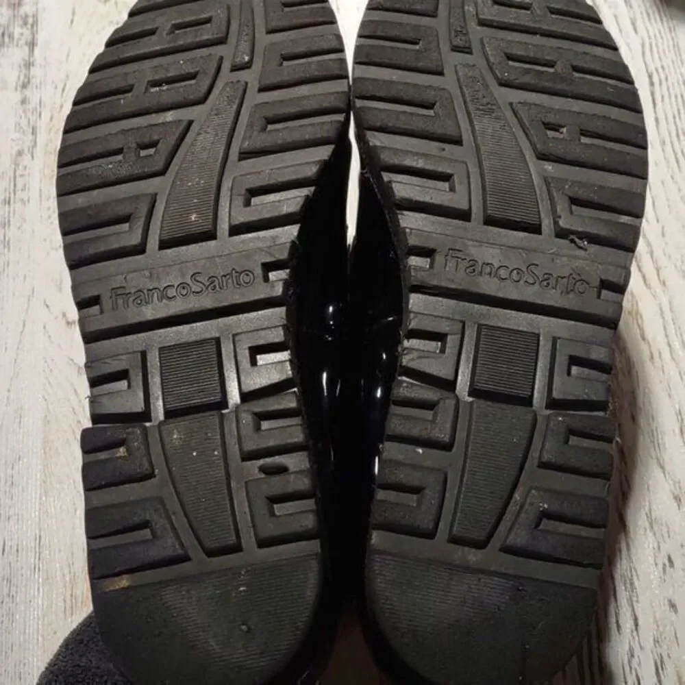 Franco Sarto Cypress Womens Black Patent Leather‎ Shoes Sz 8.5M